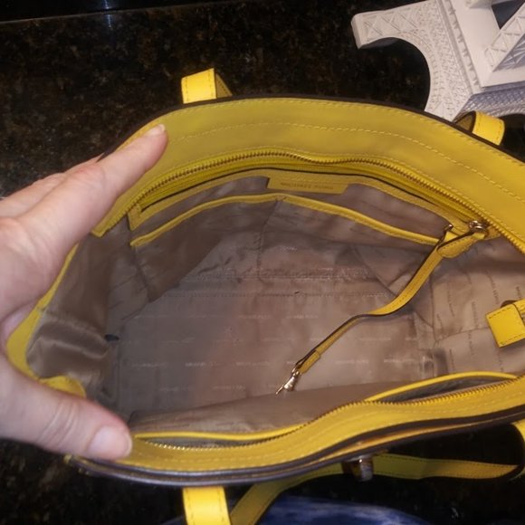 Authentic Yellow Michael Kors Bag and Wallet - Picture 7 of 15